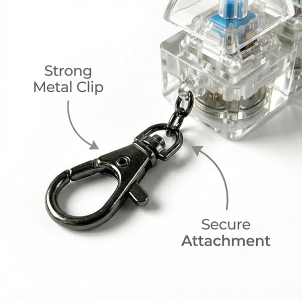 KeyZen™ – Mechanical Fidget Keychain | Satisfying Click Sensation | Focus & Calm