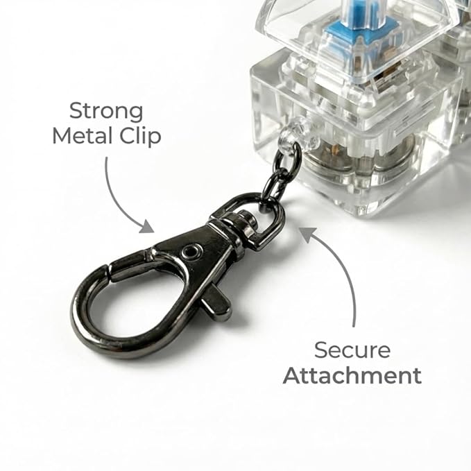 KeyZen™ – Mechanical Fidget Keychain | Satisfying Click Sensation | Focus & Calm
