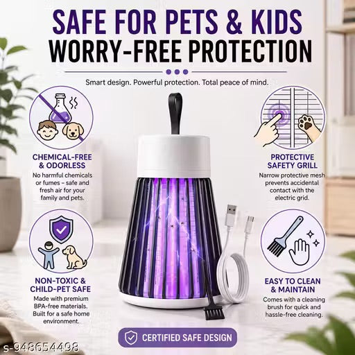 MosquitoLamp – Electric Mosquito Killer | UV Suction Trap | Safe Indoor Protection